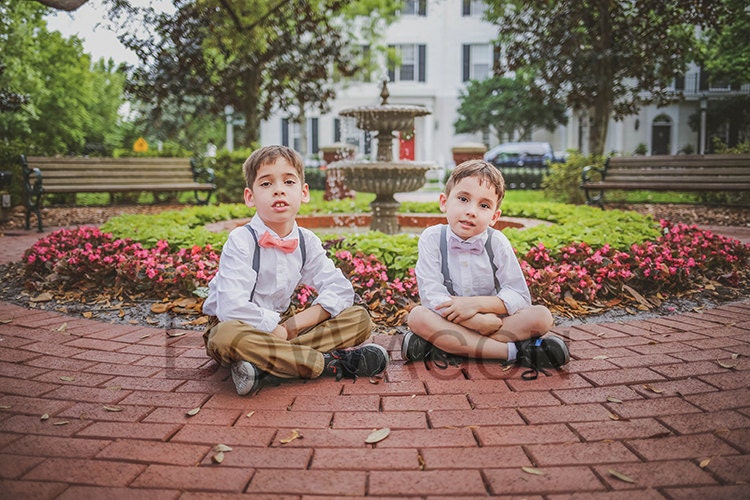 Boys Lilac Bow Tie and Suspenders Sets. Adults/Kids