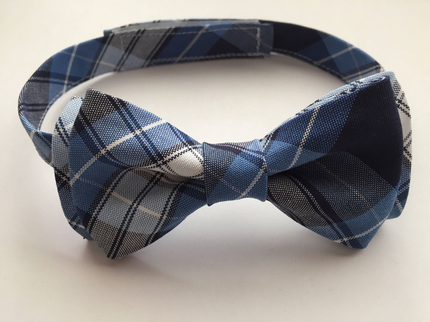 Blue Argyle Bow Tie and Suspenders Set. Navy Blue Suspenders.
