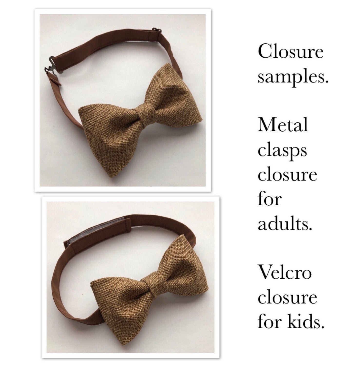 Black Bow Tie. Kids/Adults. Classic Black Bow Tie