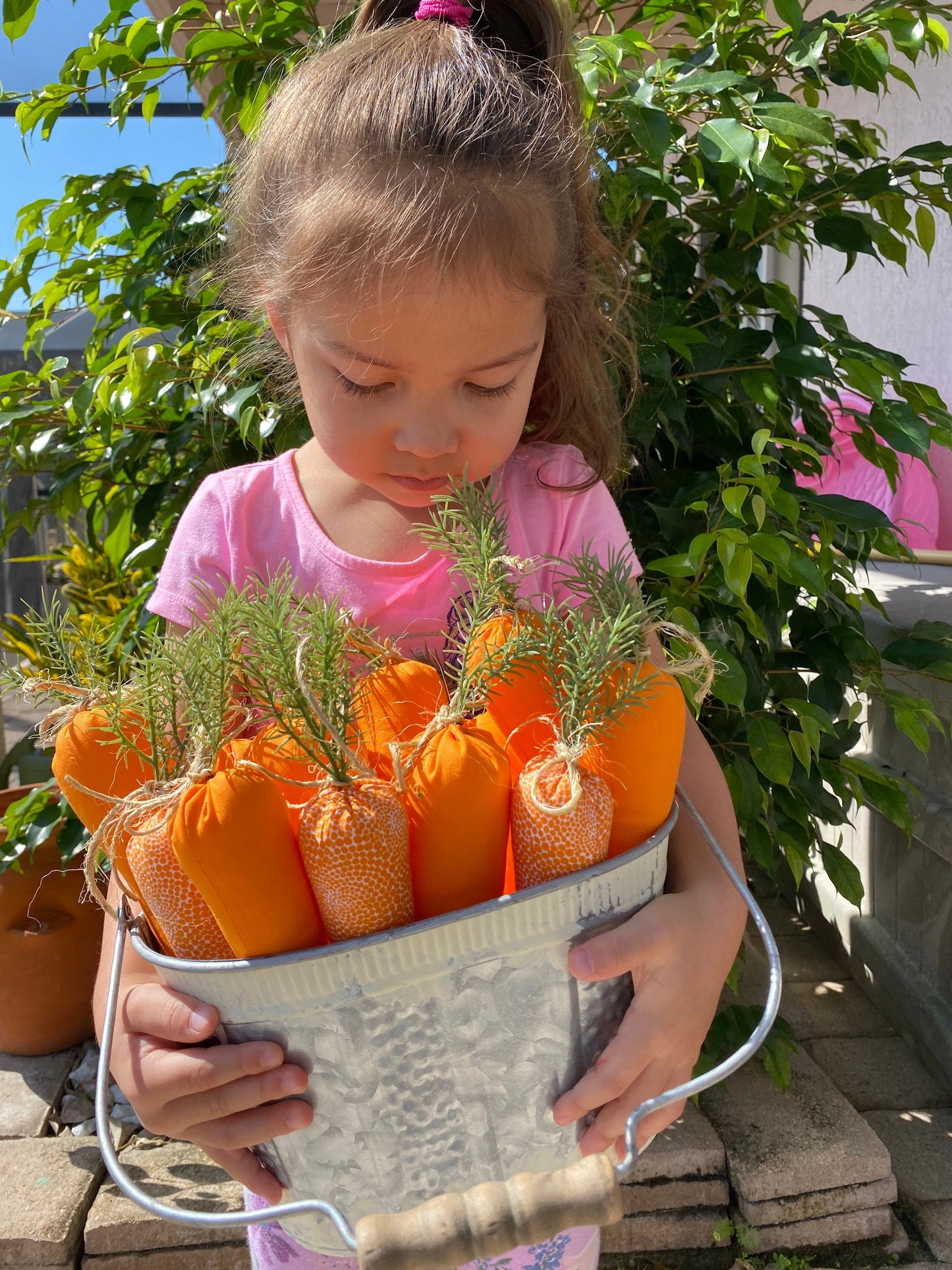 Easter Carrots, Stuffed Farmhouse Carrots, Easter Basket Fillers Fabric Carrots. Reindeer Carrots.