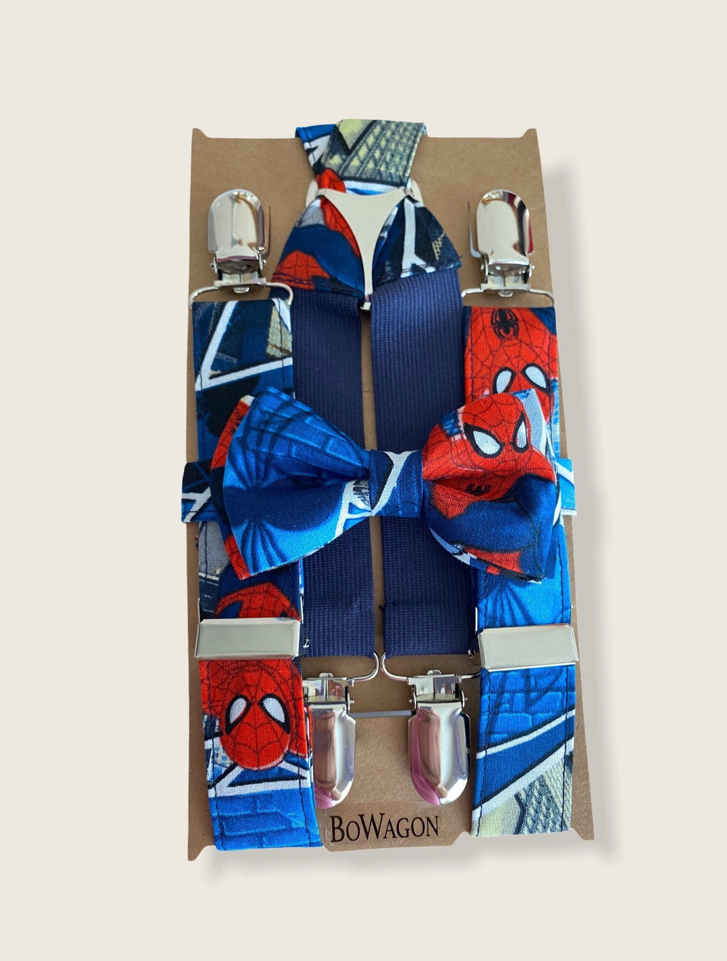 Spider Man Suspenders/ Bow Tie Set! Kids Spider Bow Tie. Superhero suspenders set.
