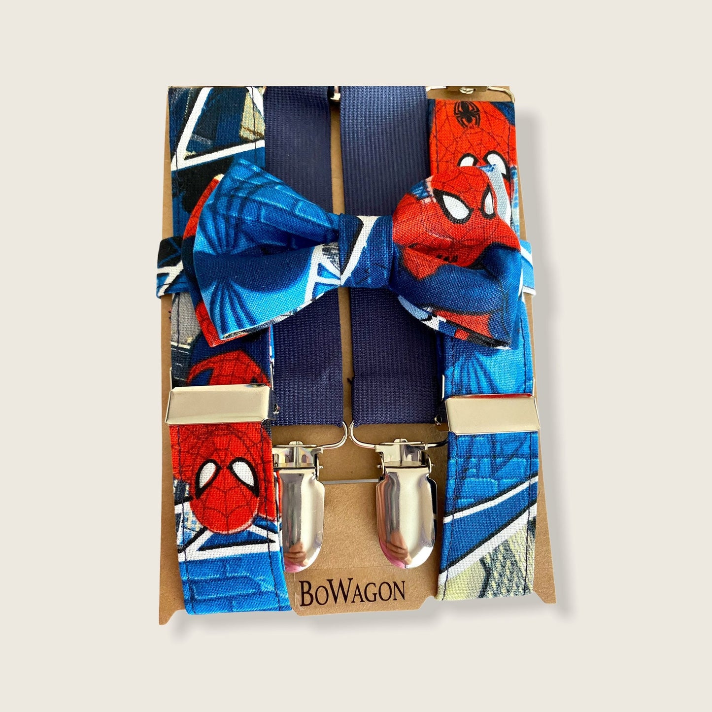 Spider Man Suspenders/ Bow Tie Set! Kids Spider Bow Tie. Superhero suspenders set.