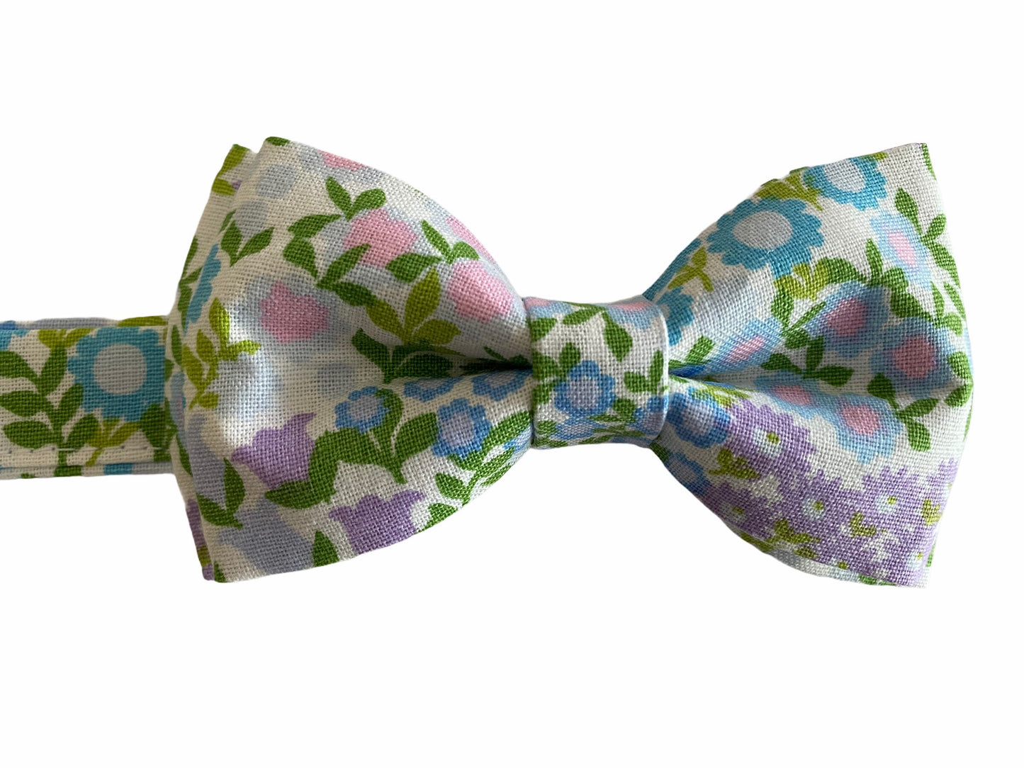 Easter Floral Light Purple Bow Tie and Suspenders.