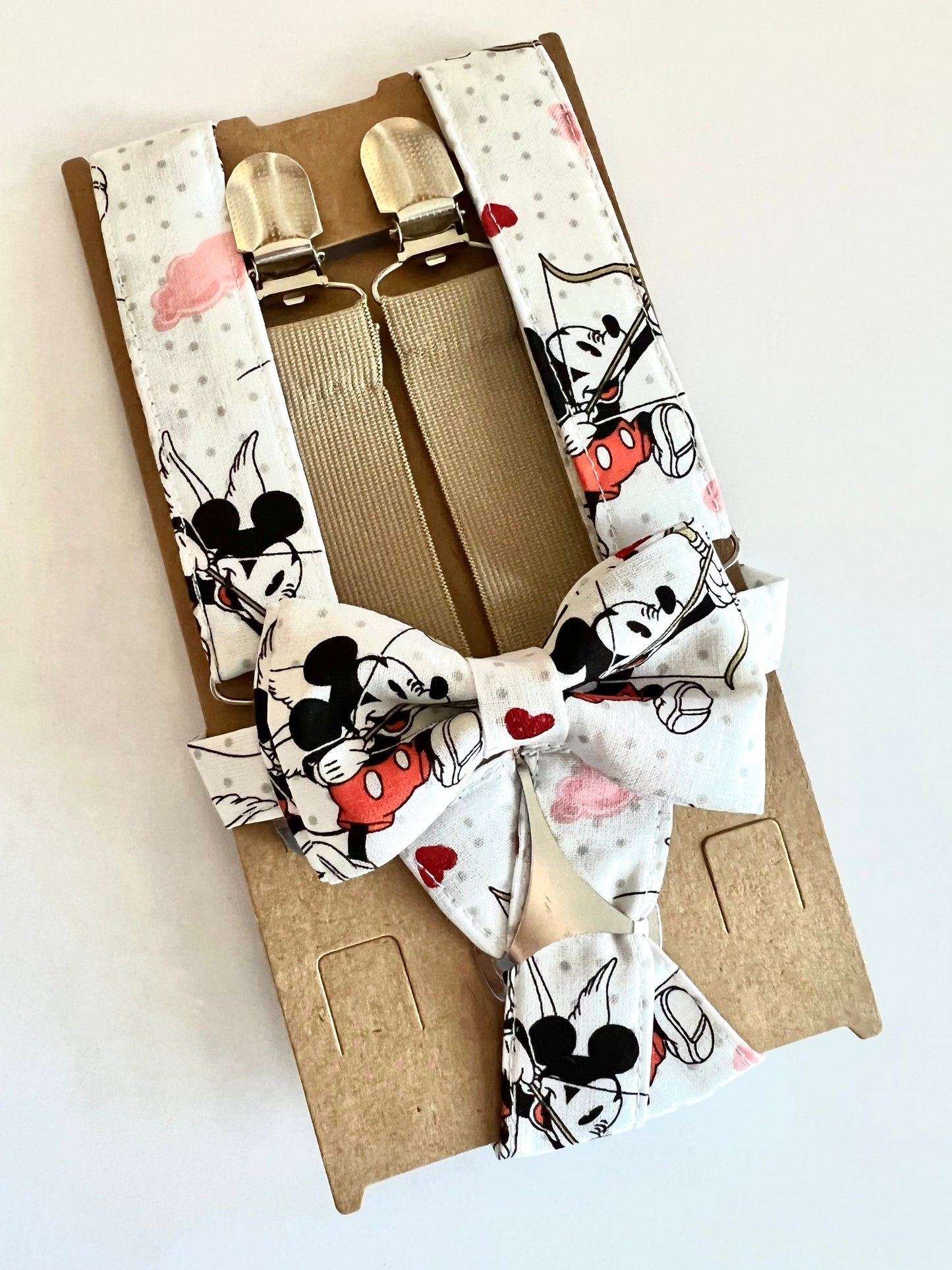 Valentine’s Cupid Suspenders/ Bow Tie Set! Kids Valentine’s Suspenders and Bow Tie. Cupid Suspenders.
