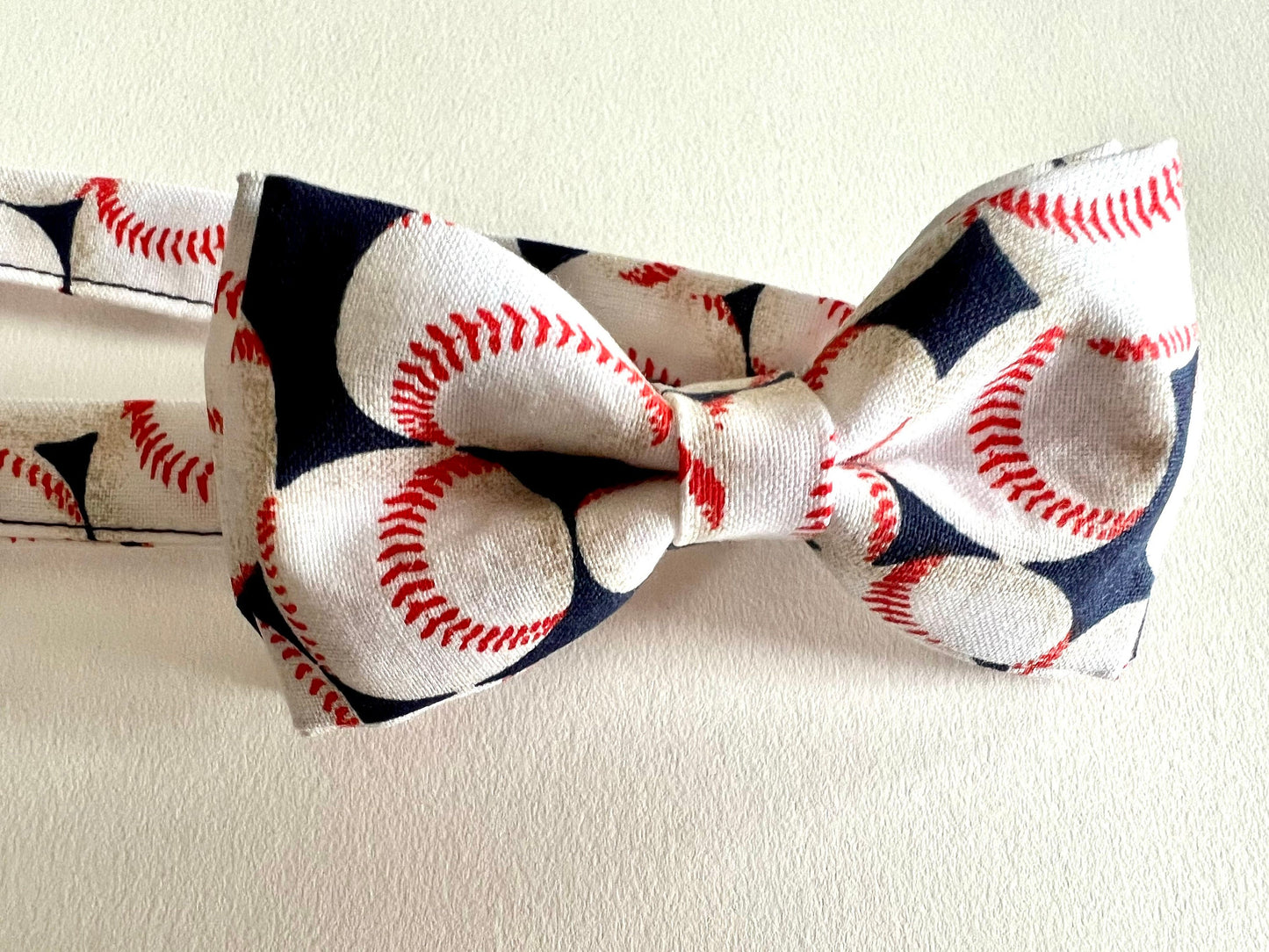 Baseball Suspenders and Bow tie Set.