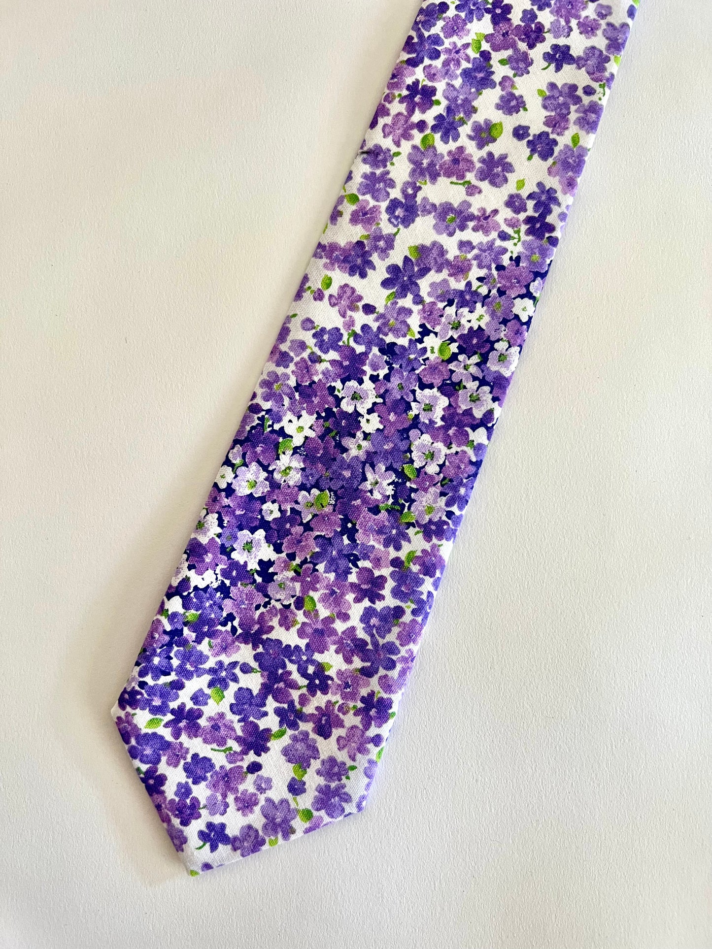 Lilac Floral Lavender Necktie