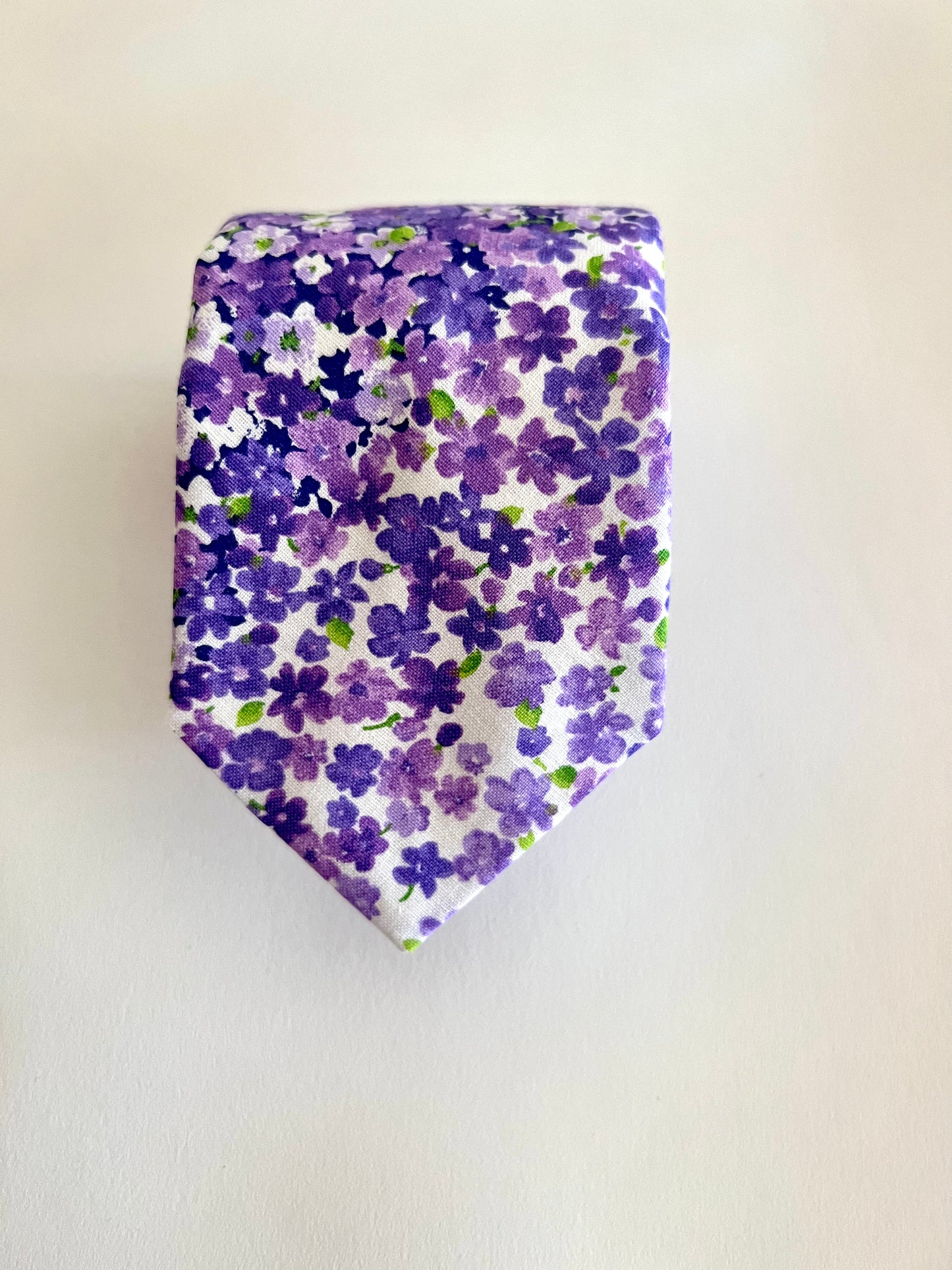 Lilac Floral Lavender Necktie