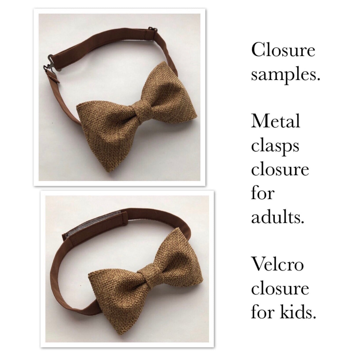 Champagne Bow Tie and Dark Grey Suspenders.